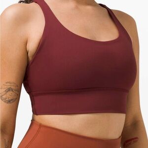 lululemon Energy Longline Bra
Medium Support, B–D Cups - size 8, color Merlot
